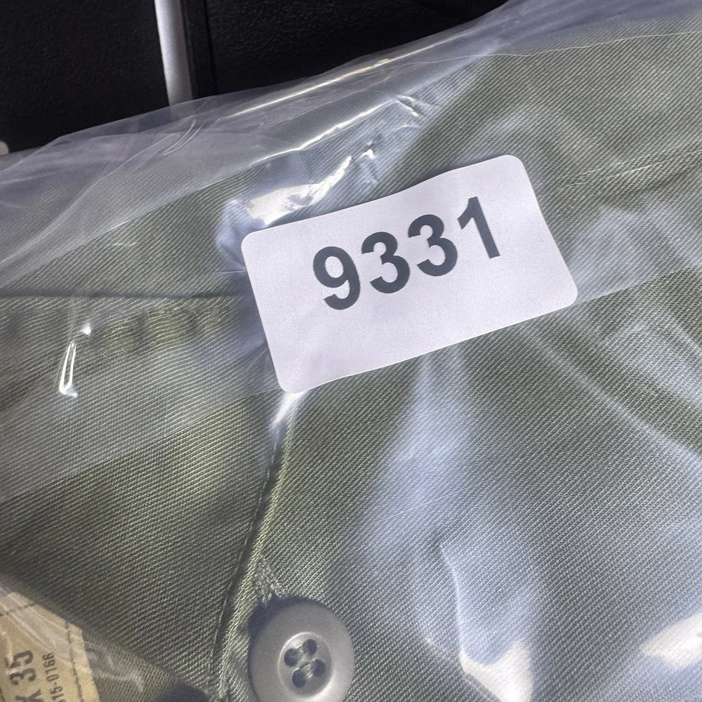 USGI Utility Military Shirt OG 507 Size 15.5 x 36 Poly Blend Dura Vintage 1982
